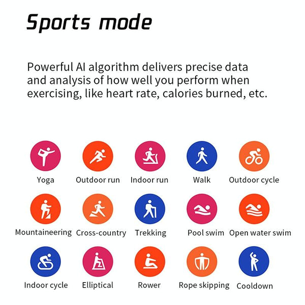 1.69 Inch Ips Touchscreen Ip68 Waterproof Smartwatch With Sleep Heart & Bt Call Blue Smart Watches