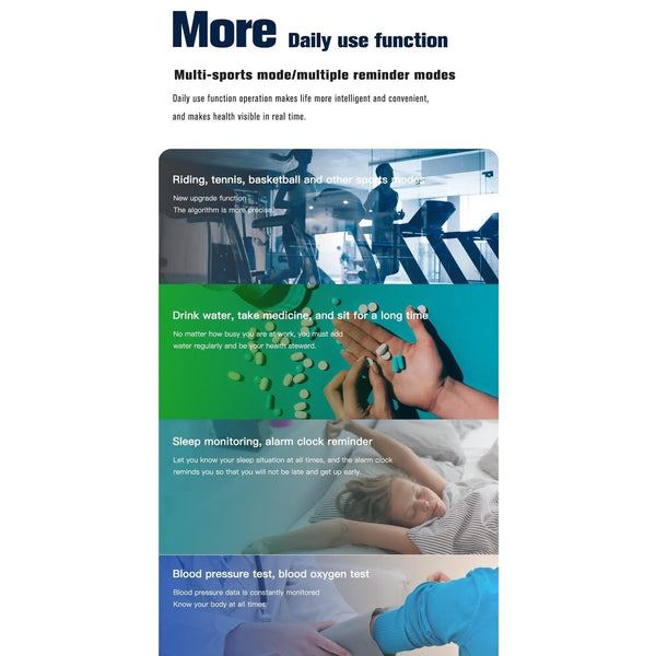 1.69 Inch Tft Screen Ip67 Waterproof Smartwatch With Temp Sleep Heart & Call Alert Pink Smart Watches