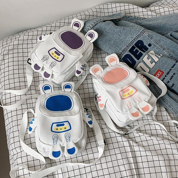 Lightweight Cartoon Crossbody Bag For Students Pink Women's Bags & Handbags