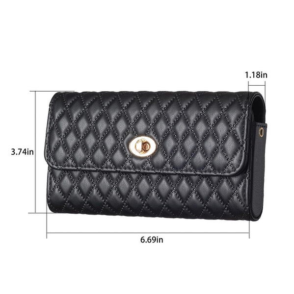 Horizontal Pu Crossbody Shoulder Bag Black Women's Bags & Handbags