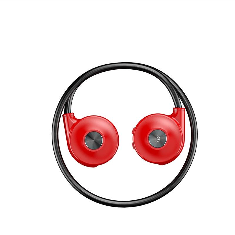 Bluetooth Earphones With Stereo Vibration Red Earbuds