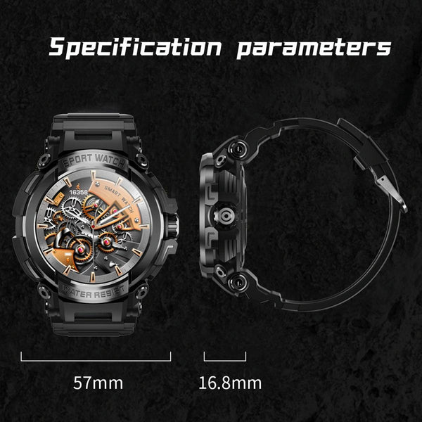 1.5 Inch Colour Screen Bluetooth Smart Watch Health & Sports Monitoring Orange Smart Watches