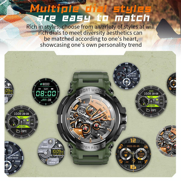 1.5 Inch Colour Screen Bluetooth Smart Watch Health & Sports Monitoring Orange Smart Watches