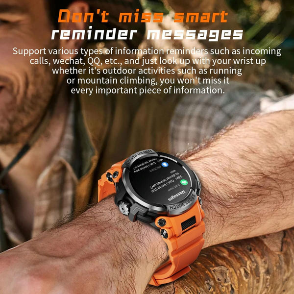 1.5 Inch Colour Screen Bluetooth Smart Watch Health & Sports Monitoring Orange Smart Watches