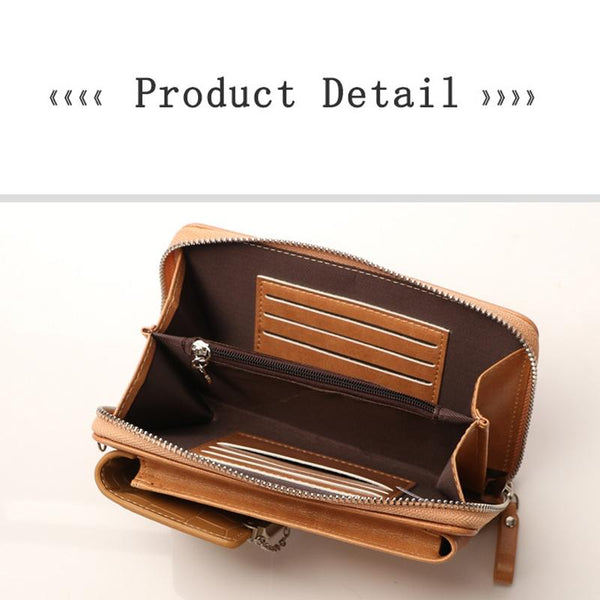 Versatile Women Crossbody Wallet For Phones Apricot Wallets