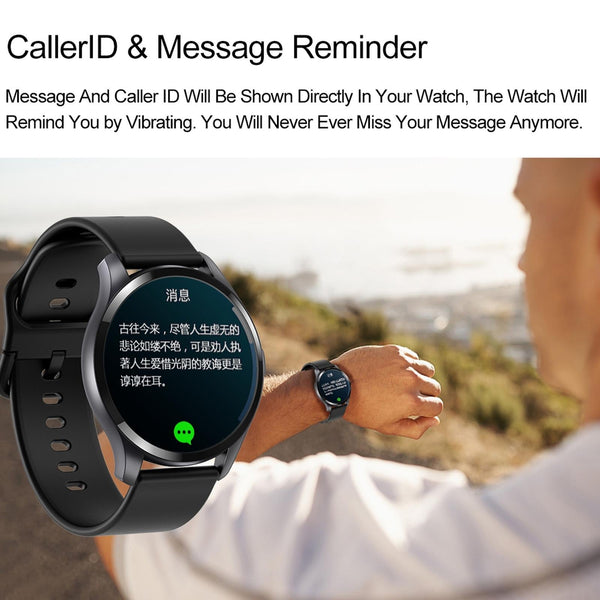 1.28 Inch Tft Colour Screen Ip67 Waterproof Smart Watch Support Body Temperature Monitoring Sleep Heart Rate Black Smart Watches