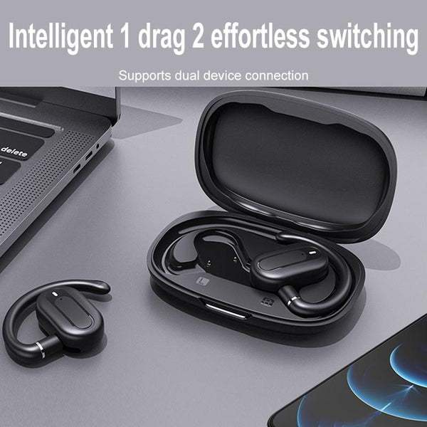 Wireless Stereo Earphones With Charging Case Outdoor Sound Purple Earbuds