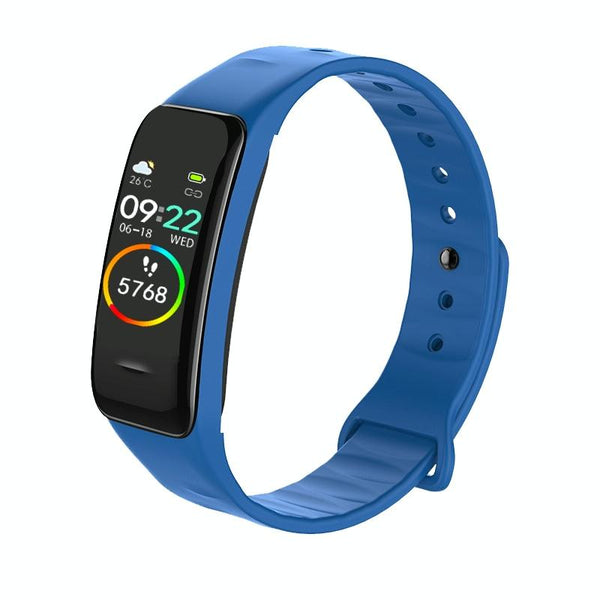 Waterproof Smart Bracelet With Colour Screen Ip67 Blue Activity Trackers