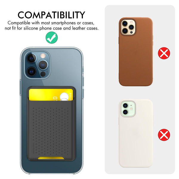 Parallel Universal Adhesive Silicone Card Case For Mobile Phones Pink Cases Covers & Skins
