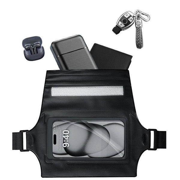 Waterproof Waist Bag For Mobile Phone And Sports Black Waist Packs & Bags
