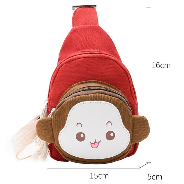 Adorable Monkey Crossbody Bag For Kids Pink Backpacks & Bags