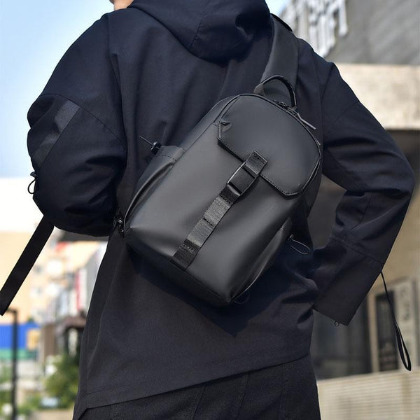 Large Capacity Waterproof Crossbody Chest Bag For Cycling & Sports Blue Bags