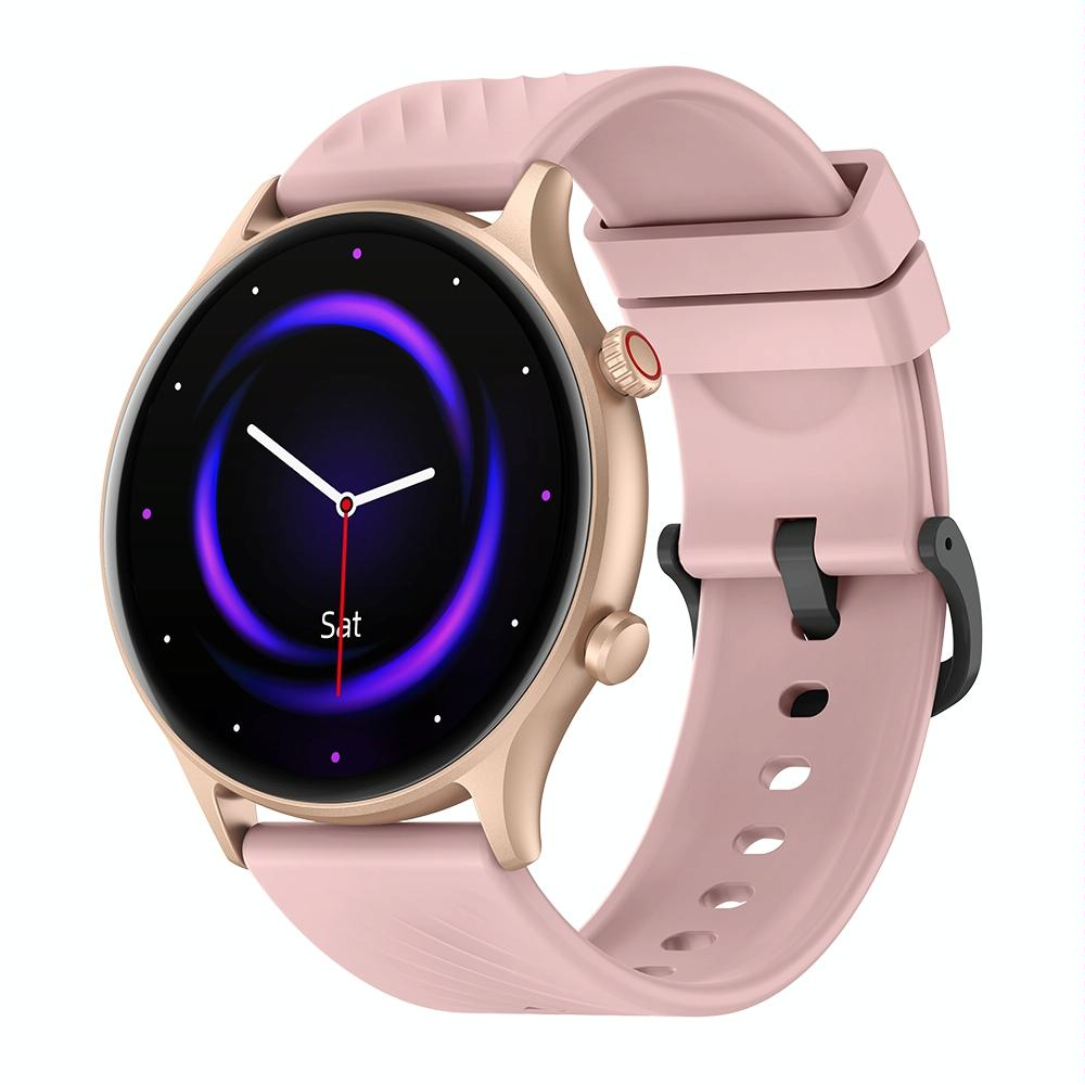 1.39 Inch Screen Ip68 Smart Watch Supports Voice Calling / Health Monitoring Pink Smart Watches