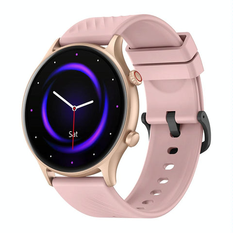 1.39 Inch Screen Ip68 Smart Watch Supports Voice Calling / Health Monitoring Pink Smart Watches