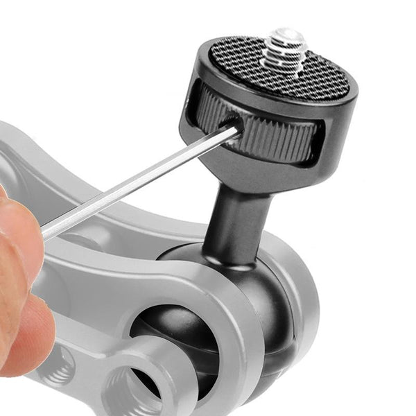 Universal 2.5 Centimetre Ball Head Clip For Action And Underwater Cameras Grey Other Camera & Photo Accs