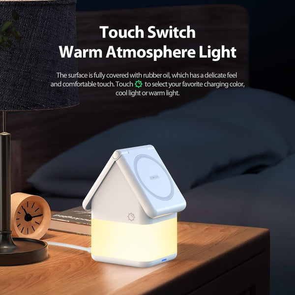 4 In 1 15W Magnetic Wireless Charger White Chargers & Cradles