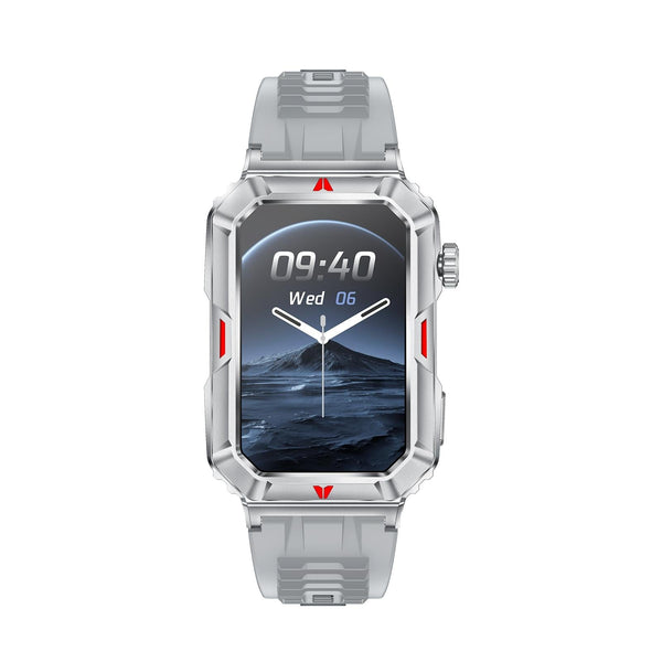 Smart Bracelet With Sleep Detection And Silicone Strap Bt5.2 Camo Silver Activity Trackers