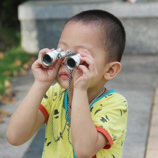 Classical Ladies Binoculars For Drama Watching With Chain 3X25mm Black Binoculars & Monoculars