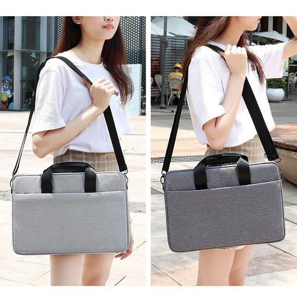 13.3 Inch Laptop Bag With Single Shoulder Strap Gray Laptop Cases & Bags