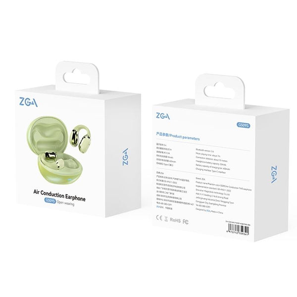 Zga Symphony Gs09s Air Conduction Tws Bluetooth Earphone Green Earbuds