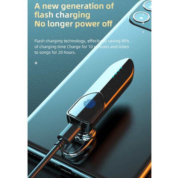 Business Style Bluetooth 5.0 Earphone With Fingerprint Touch Earbuds