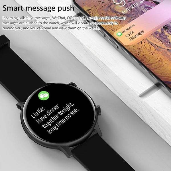 1.32 Inch Waterproof Smart Watch With Bluetooth Calling & Sleep Monitoring Pink Smart Watches