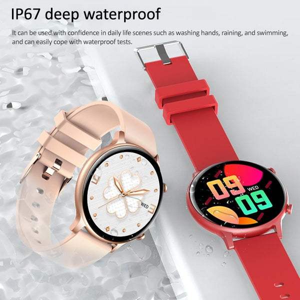 1.32 Inch Waterproof Smart Watch With Bluetooth Calling & Sleep Monitoring Pink Smart Watches