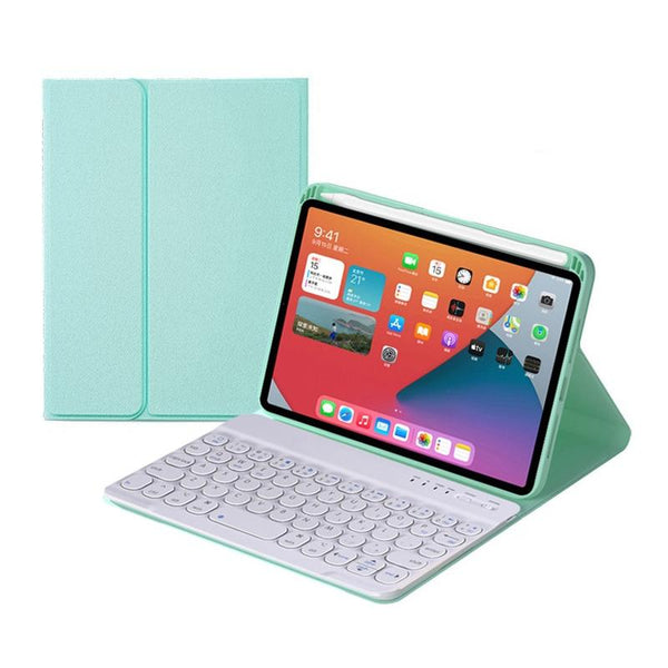 Detachable Bluetooth Keyboard Leather Case For Ipad Mini 6 With Holder Pink Keyboards