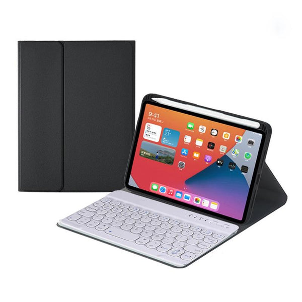 Detachable Bluetooth Keyboard Leather Case For Ipad Mini 6 With Holder Pink Keyboards