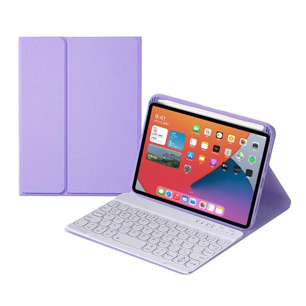 Detachable Bluetooth Keyboard Leather Case For Ipad Mini 6 With Holder Pink Keyboards
