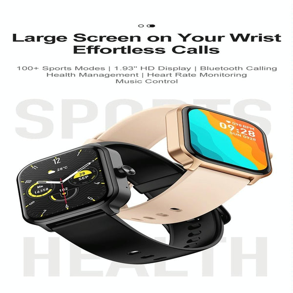 1.93 Inch Colour Screen Smart Watch Support Bluetooth Call / Health Monitoring Smart Watches