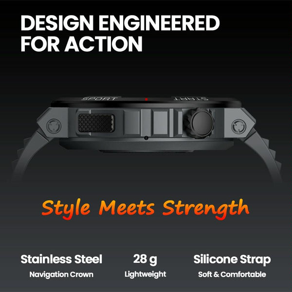 1.43 Inch Fitness & Wellness Smart Watch 24H Health Monitoring Wild Green Smart Watches