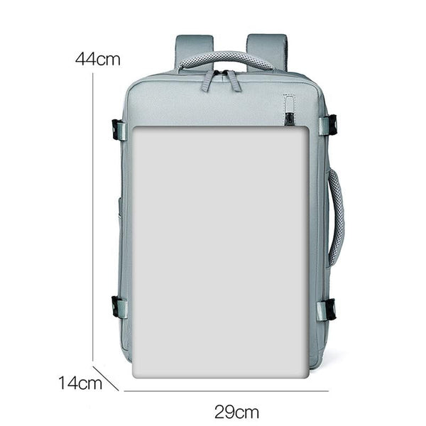Parallel Deals Spacious Travel Backpack For Laptops Light Blue Laptop Cases & Bags