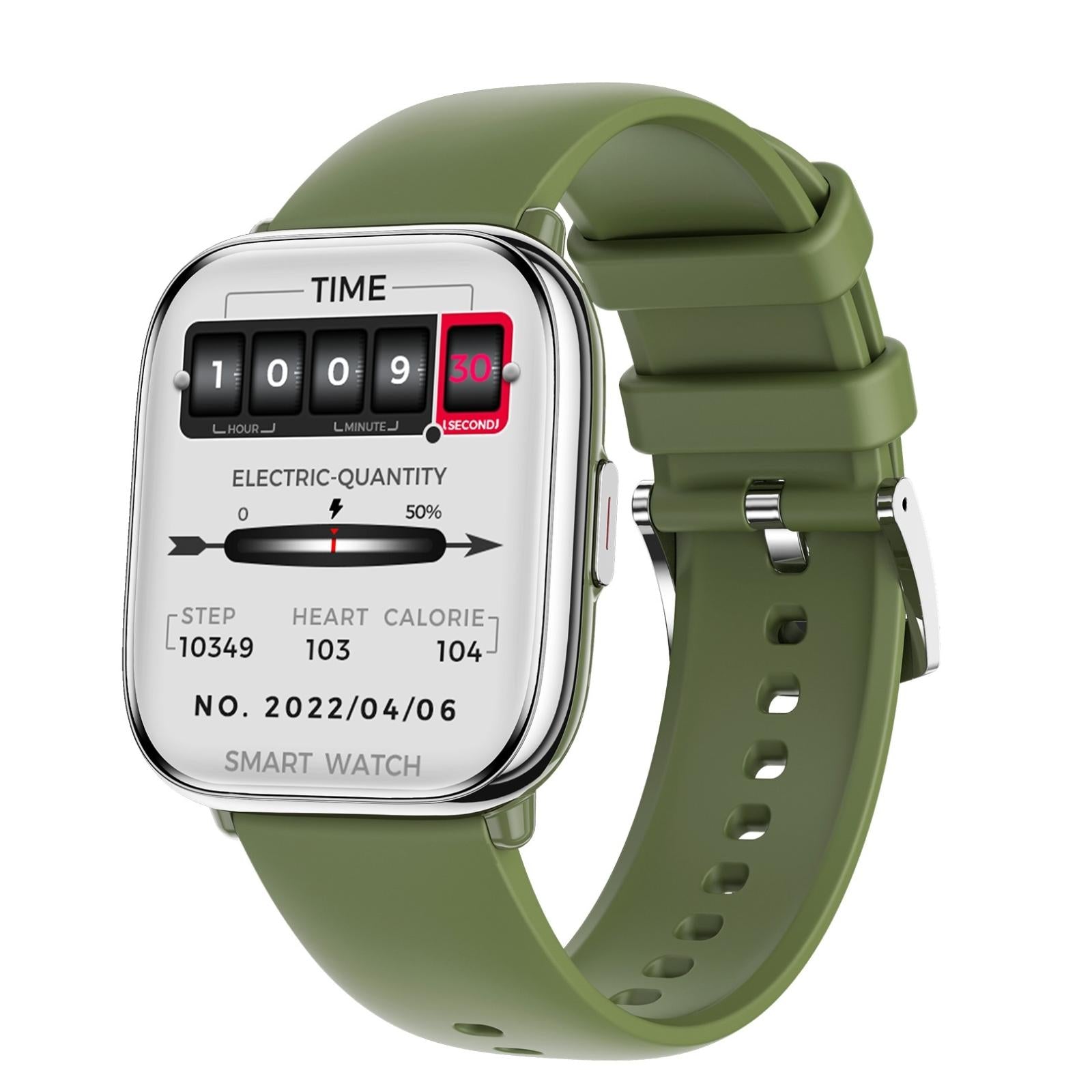 Waterproof Smart Watch With Blood Oxygen Monitoring Ip68 Green Smart Watches