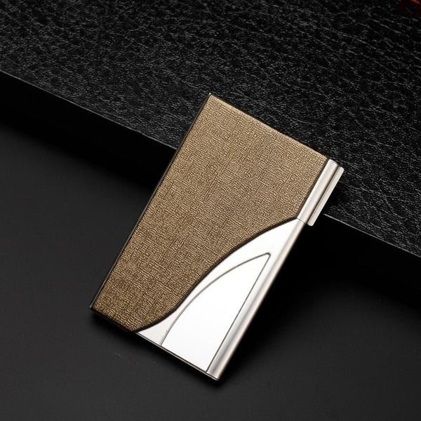 Stainless Steel Business Card Case Large Capacity Oracle Bronze Business Card Holders