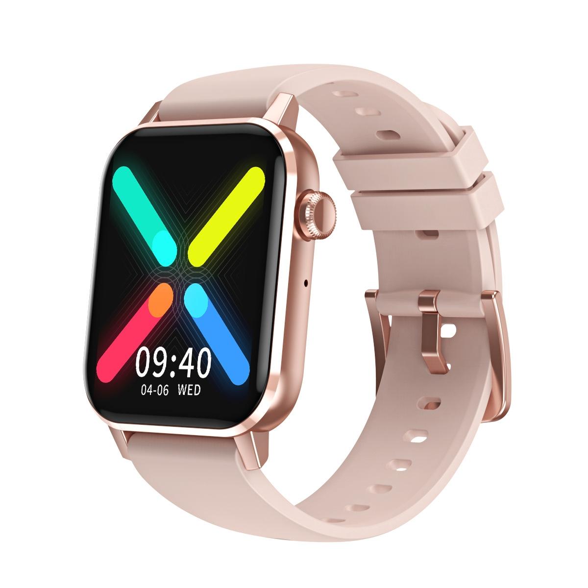 1.69 Inch Multifunctional Heart Rate Smart Watch Pink Smart Watches