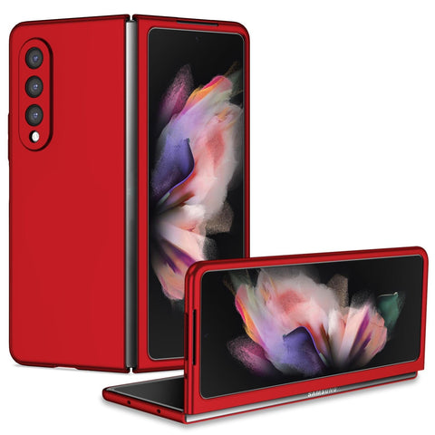 For Samsung Galaxy Z Fold4 5G Foldable Armor Phone Case Compact And Durable Red Other Mobile Accessories
