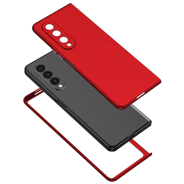 For Samsung Galaxy Z Fold4 5G Foldable Armor Phone Case Compact And Durable Red Other Mobile Accessories