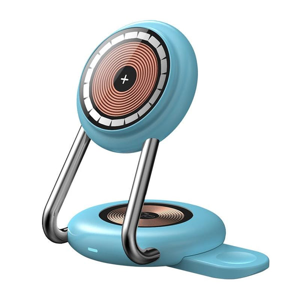 15W 3 In Transparent Magnetic Wireless Charger Orange Chargers & Cradles