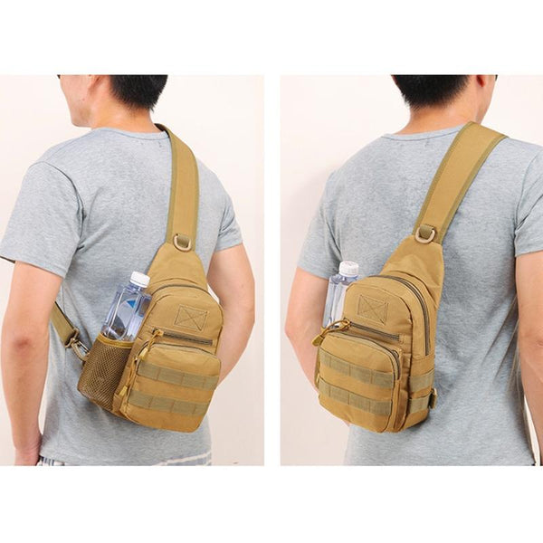 One Shoulder Water Bottle Bag For Outdoor Cycling Brown Bags & Panniers