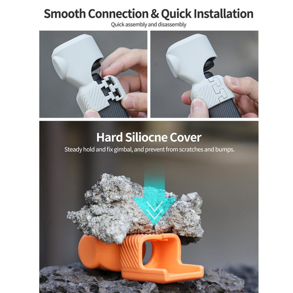 Silicone Protective Case For Dji Pocket 3 Orange Camera Cases Bags & Covers