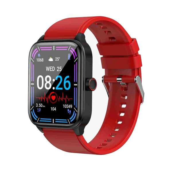 1.91 Inch Ip67 Waterproof Silicone Band Smart Watch Support Ecg / Non Invasive Blood Glucose Measurement Red Smart Watches