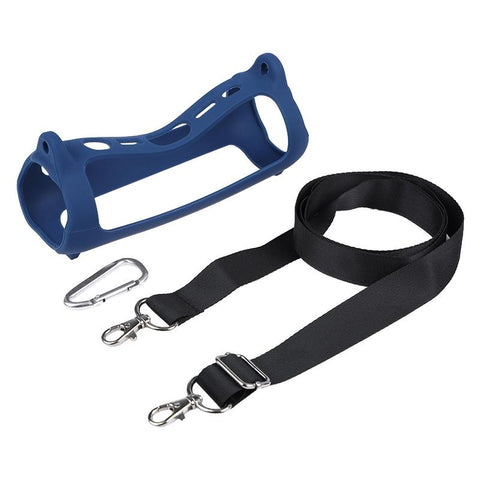Silicone Case With Shoulder Strap For Jbl Flip 6 Blue Cases Covers & Skins