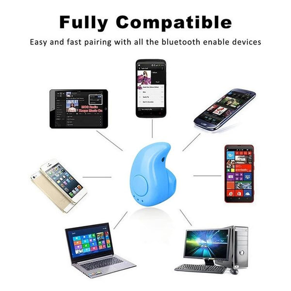 S530x Mini Hifi Handsfree Sport Wireless Bluetooth Earphone With Microphone Gold Earbuds