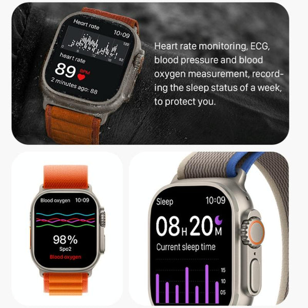1.5 Inch Silicone Band Smart Watch Bluetooth Call / Heart Rate Blood Pressure Oxygen White Smart Watches