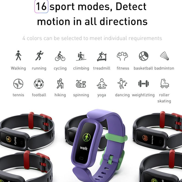 Smart Fitness Bracelet With Bluetooth Sleep Tracking Red Activity Trackers