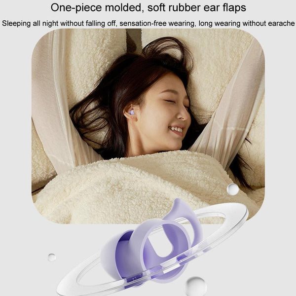 Comfortable Wireless Bluetooth Earphones Noise Canceling Purple Earbuds