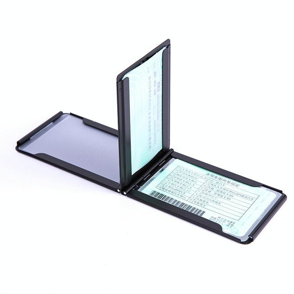 Aluminum Driver License Box Multifunctional Credit Card Storage Blue Business Card Holders