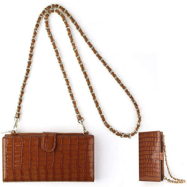 Long Crossbody Mini Shoulder Bag For Coins & Phone Beige Women's Bags & Handbags