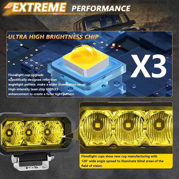 40W 9V 30V 5 Inch Waterproof Eye Headlight Floodlight White Light Light Bulbs